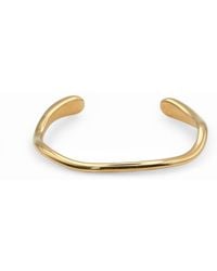 Miss Cecilia - Fluid Curve Cuff Bangle Bracelet - Lyst