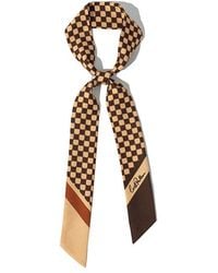 Lost Pattern - Checkerboard Twilly Scarf - Lyst