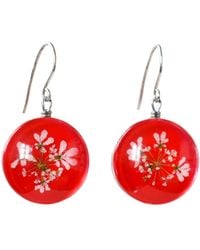 Laura Daili - Queen Anne's Lace – Glass Earrings - Lyst