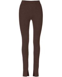 SALANIDA - Barra Ribbed 100% Merino Leggings Chocolate - Lyst