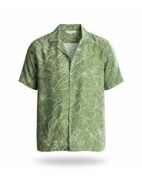 Stovaria - Pure Cotton Linen Shirt – Glossy Floral - Lyst