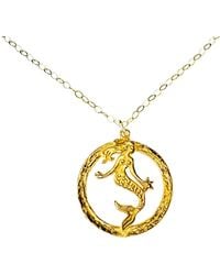 Lexi Jewelry - Merrie The Mermaid Medium Coin Necklace - Lyst
