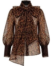 OSCARMORRIS - Geste Leopard Shirt - Lyst