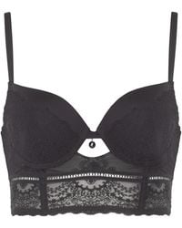 BonBon Lingerie - Mara Wide Lace Push-Up Bra - Lyst
