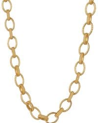 Lila Rasa - Oval Hammered Link Necklace - Lyst