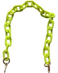 CLOSET REHAB - Chain Link Short Acrylic Purse Strap In Neon - Lyst