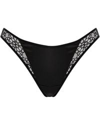 SAETA Paris - Silk & Cotton Lace Brief - Lyst