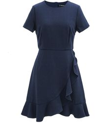 Smart and Joy - Short Skater Dress With Frills - Lyst