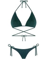 Nur Karaata - Triangle Sparkle Bikini Set - Lyst