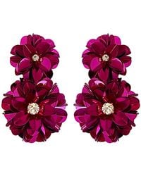 PINAR OZEVLAT - Blossom Drop Earrings Fuchsia - Lyst