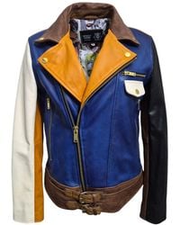 Zasta Studio - Artifact Theory Biker Leather Jacket D - Lyst