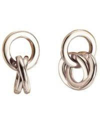 Posh Totty Designs - Sterling Two Ring Russian Charm Studs - Lyst