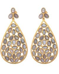 Opium Jewels - Dew Drop Jali Earrings - Lyst