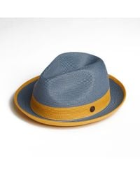 Dasmarca Hats - Dasmarca Florence Slate Summer Two Tone Crushable Hat - Lyst