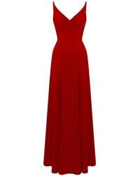 Lily Phellera - Peaches Maxi Dress In Crimson - Lyst