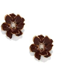 The Pink Reef - Small Leather Jewel Box Earring - Lyst