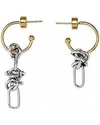 Kirei - Axis Asymmetric Hoop Earrings - Lyst