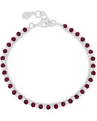 Dower & Hall - Garnet Orissa Bracelet - Lyst
