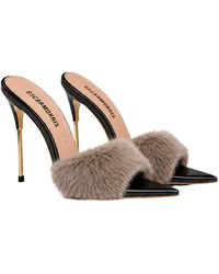 OSCARMORRIS - Neutrals Carrie Fur Shoe - Lyst