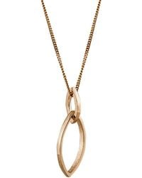 Edge Only - Marquise Slice Pendant Solid 14Ct - Lyst
