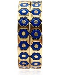 Michael Nash Jewelry - Mirella And Enamel Two-Strand Elasticized Bracelets - Lyst
