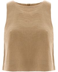 Monlicia - Lena Linen Top - Lyst