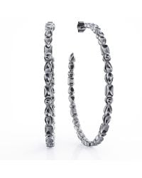 Linda Fiore - Adeline Hoop Earrings Sterling - Lyst