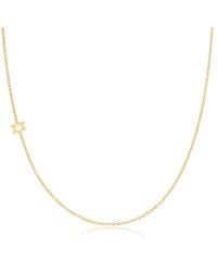 Maya Brenner - 14K Asymmetrical Charm Necklace - Lyst