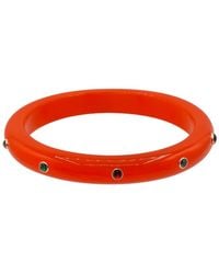 Michael Nash Jewelry - Kristen Studded Resin And Stone Bangle - Lyst
