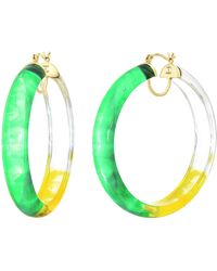 Gold & Honey - And Tie Dye Hoops - Lyst