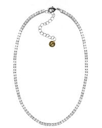 Adriana Pappas Designs - Rhodium Tennis Choker - Lyst