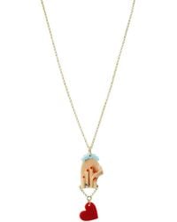 Gissa Bicalho - Acrylic Handmade Necklace Pendant Mini Hand - Lyst