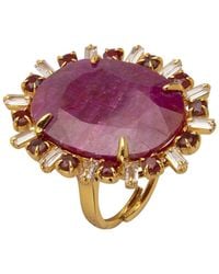 Bounkit - Miranda Ring Ruby - Lyst