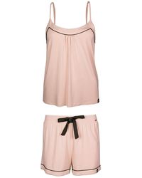 Pretty You London - Bamboo Cami & Short Pyjama Set In Pink - Lyst