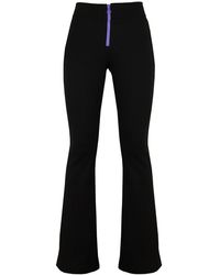 blonde gone rogue - Wicked Zipper Flared Trousers, Cotton - Lyst