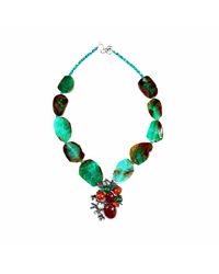 Way to Chic - Agate Statement Necklace With Pendant Brooch - Lyst