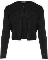 Conquista - Zigzag Knit Cardigan - Lyst
