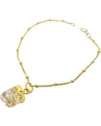 Sophelia - Raw Citrine November Birthstone Fine Satellite Crystal Bracelet - Lyst