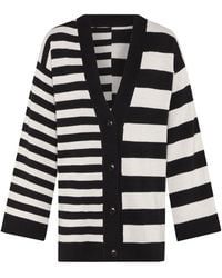 INGMARSON - Multi-Striped Wool & Cashmere Knitted Cardigan - Lyst