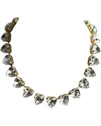 Laura Gray - Grace Diamond Crystal Heart Necklace - Lyst