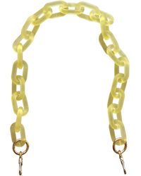 CLOSET REHAB - Chain Link Short Acrylic Purse Strap In Frosted - Lyst
