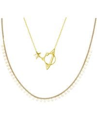 Spero London - Multiple Star Sterling Station & Saturn Necklace Stacking Layering Set - Lyst