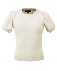 Smart and Joy - Short Sleeves Round Neckline Knit Top - Lyst