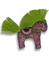 VETKA - Neutrals Handmade Horse Brooch-Forest - Lyst