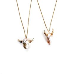 Babaloo - Bff Angel And Devil Pearl Necklace Set - Lyst