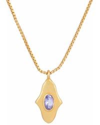 Opium Jewels - Birthstone Hamsa Necklace - Lyst