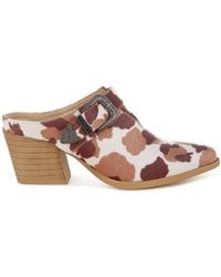 Rag & Co - Nometa Faux Suede Buckle Detail Mules - Lyst