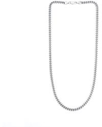 Undefined Jewelry - Italian Made 5mm Miami Curb Chain Necklace Short - Lyst