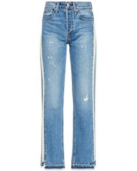 NOEND - Remastered Upcycled Crop Straight Jeans - Lyst