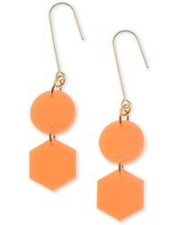 By Chavelli - Belle Geometric Dangly Earrings - Lyst